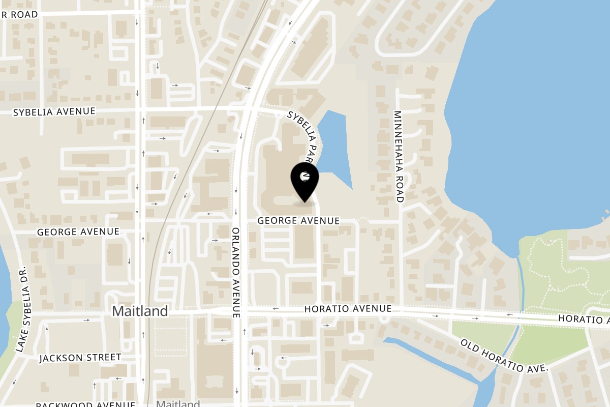 Map showing the location of Talkin' Tacos Maitland on 400 N Orlando Ave in Maitland
